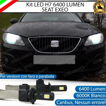 Kit Full LED H7 6400 LUMEN Anabbaglianti SEAT EXEO CON FARI ALOGENI