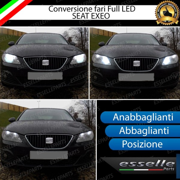 Conversione Fari Full LED per Seat Exeo 3R 6000K Bianco Ghiaccio Canbus
