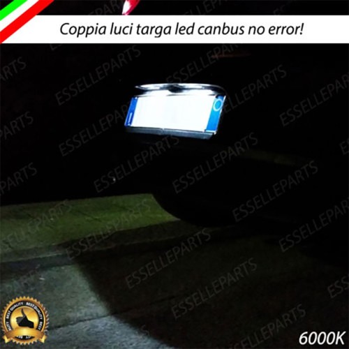 Coppia Luci Targa 9 LED Per Fiat Croma MK2 Canbus 6000K Bianco Ghiaccio No Error