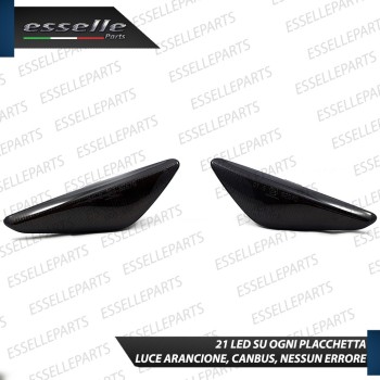 Placchette Dinamiche Laterali nere a led per frecce specifiche per BMW X5 E70