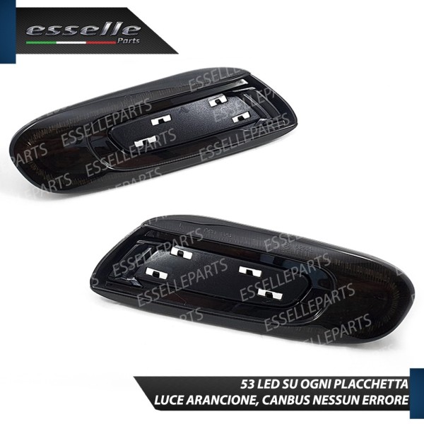 Placchette Dinamiche Nere fumè Laterali per frecce specifiche per MINI F55 F56 F57