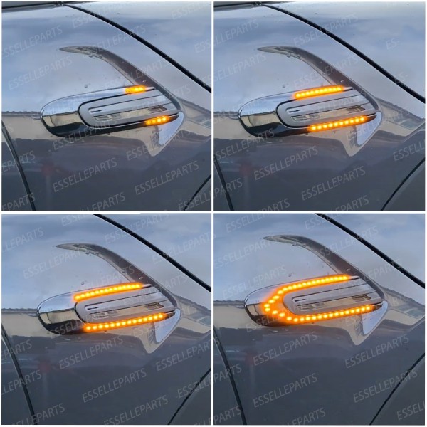 Placchette Dinamiche Nere fumè Laterali per frecce specifiche per MINI F55 F56 F57