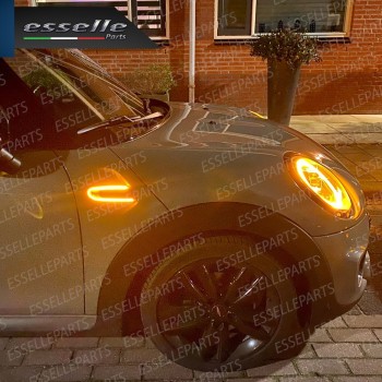 Placchette Dinamiche Nere fumè Laterali per frecce specifiche per MINI F55 F56 F57