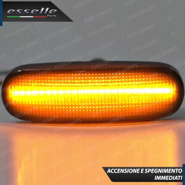 Placchette Nere Laterali a 21 led per frecce specifiche per Fiat PANDA III