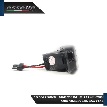 Placchette Nere Laterali a 21 led per frecce specifiche per Fiat IDEA
