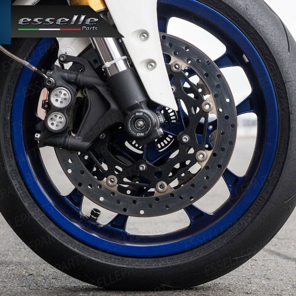 Set 2 Tappi Coprivalvola Neri e Argentati in alluminio per Honda