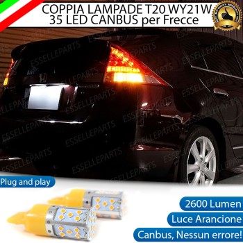 Coppia Lampade T20 WY21W 35 LED CANBUS PER FRECCE DIREZIONALI POSTERIORI PER HONDA INSIGHT Coppia Lampade T20 WY21W 35 LED CANBUS PER FRECCE DIREZIONALI POSTERIORI PER HONDA INSIGHT