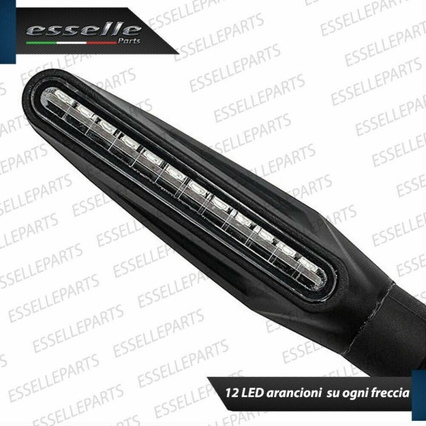 Set 2 Frecce LED con accensione dinamica universali per moto Kawasaki