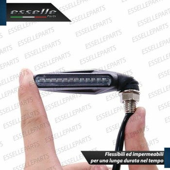 SET 2 FRECCE MOTO LED CON ACCENSIONE SEQUENZIALE DINAMICA ARANCIONE  UNIVERSALI PER MOTO KTM