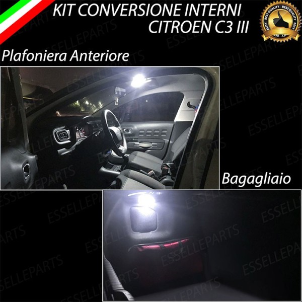 Led interni Completo Per Citroen C3 MK3