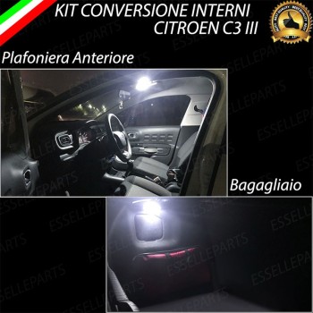 Led interni Completo Per Citroen C3 MK3