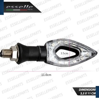 Set 2 Frecce LED con accensione Immediata universali per moto Husqvarna