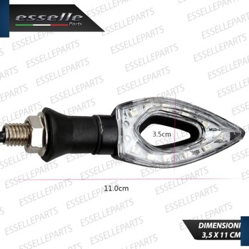 SET 2 FRECCE MOTO LED CON ACCENSIONE IMMEDIATA ARANCIONE UNIVERSALI PER MOTO  Moto Guzzi