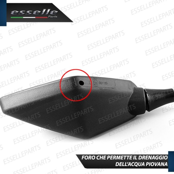 Coppia Specchietti Retrovisori Neri Universali per moto,motorini,scooter Buell