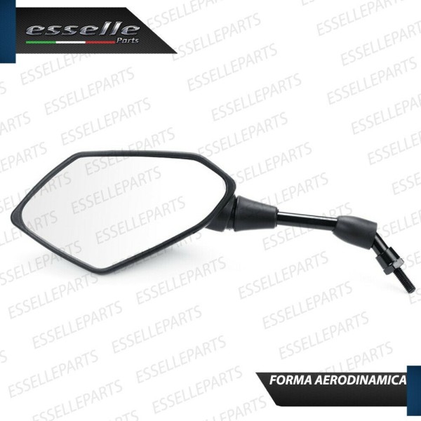 Coppia Specchietti Retrovisori Neri Universali per moto,motorini,scooter Kymco