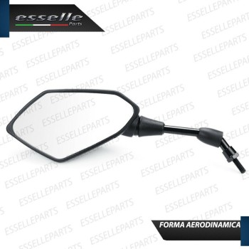 Coppia Specchietti Retrovisori Neri Universali per moto,motorini,scooter Peugeot