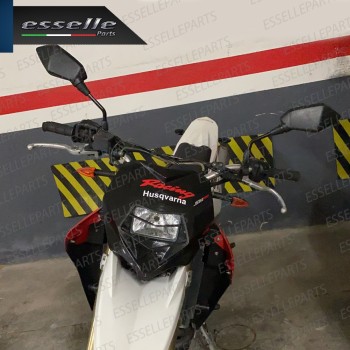 Coppia Specchietti Retrovisori Neri Universali per moto,motorini,scooter  Triumph