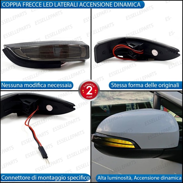 SET 2 FRECCE MOTO LED CON ACCENSIONE SEQUENZIALE DINAMICA