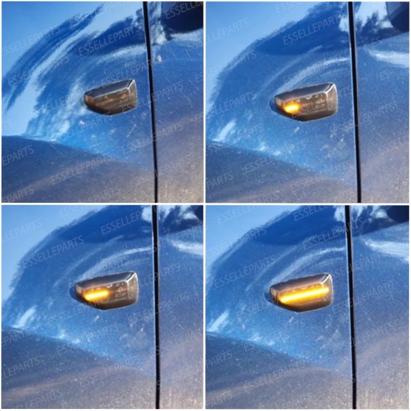 Placchette Dinamiche Laterali NERE a led per frecce specifiche DACIA DUSTER II