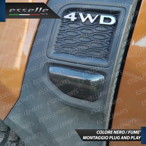 Placchette Dinamiche Laterali NERE a led per frecce specifiche DACIA DUSTER II