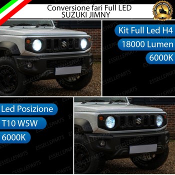 Lampade a LED H4 + T10 per SUZUKI JIMNY III Luce Bianca