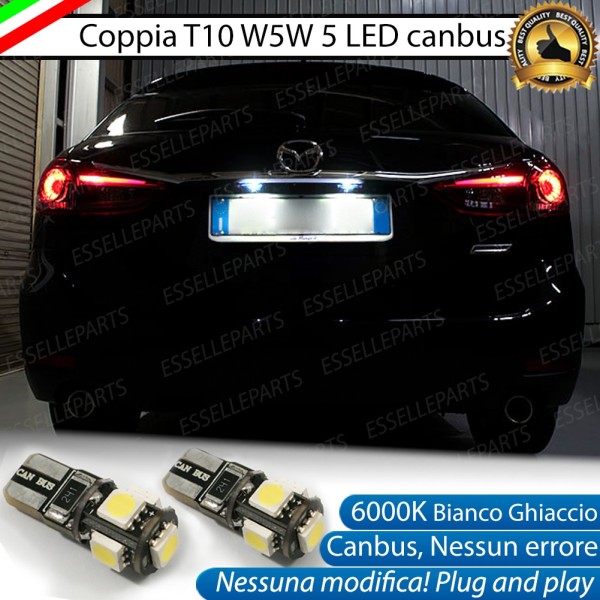 Luci Targa 5 LED Canbus 6000K per Mazda 6 III
