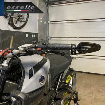 Coppia Specchietti Retrovisori Neri Laterali Universali per Manubrio BENELLI