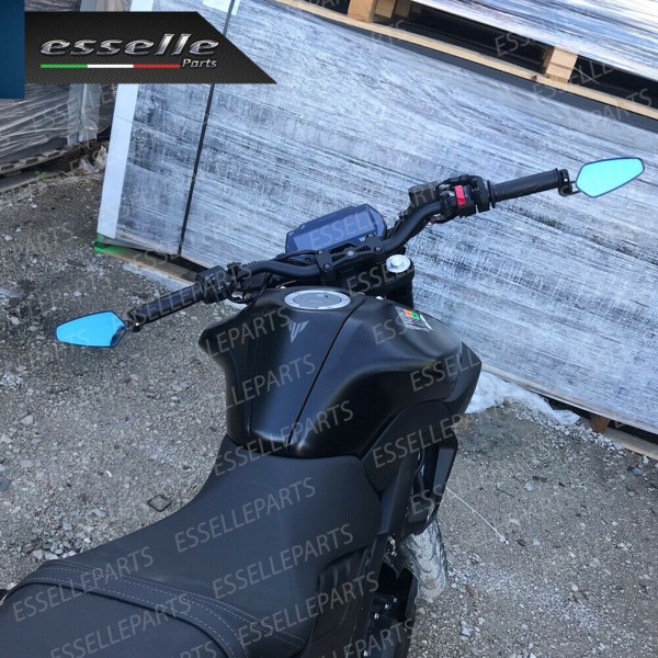 Coppia Specchietti Retrovisori Neri Laterali Universali per Manubrio BENELLI