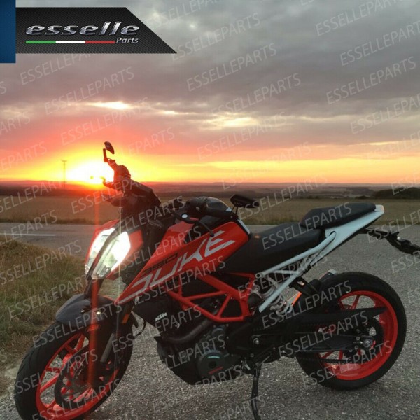 Coppia Specchietti Retrovisori Neri Laterali Universali per Manubrio HUSQVARNA