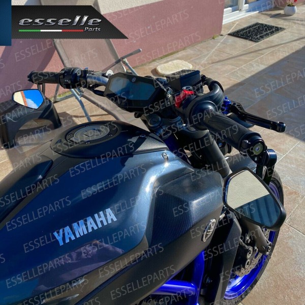 Coppia Specchietti Retrovisori Neri Laterali Universali per Manubrio TRIUMPH