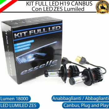 Kit FULL LED H19 18000 LUMEN BiLED Canbus 6000K Bianco Ghiaccio