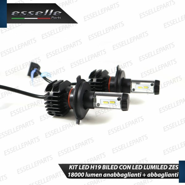 Kit FULL LED H19 18000 LUMEN BiLED Canbus 6000K Bianco Ghiaccio