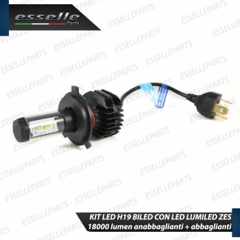 Kit FULL LED H19 18000 LUMEN BiLED Canbus 6000K Bianco Ghiaccio