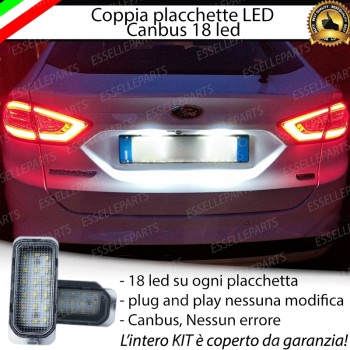Placchette Luci Targa Led FORD MONDEO III 6000K