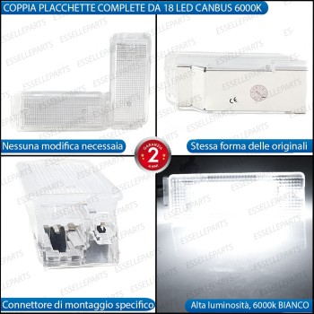 Placchette Vano Bagagli LED per Citroen C5 MK1 Placchette Vano Bagagli LED per Citroen C5 MK1