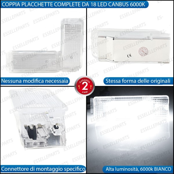 Placchette Vano Piedi LED per Peugeot 308 308 CC