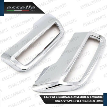 Terminale di scarico cromato MARMITTA FINALINO CROMATO PEUGEOT 3008 II
