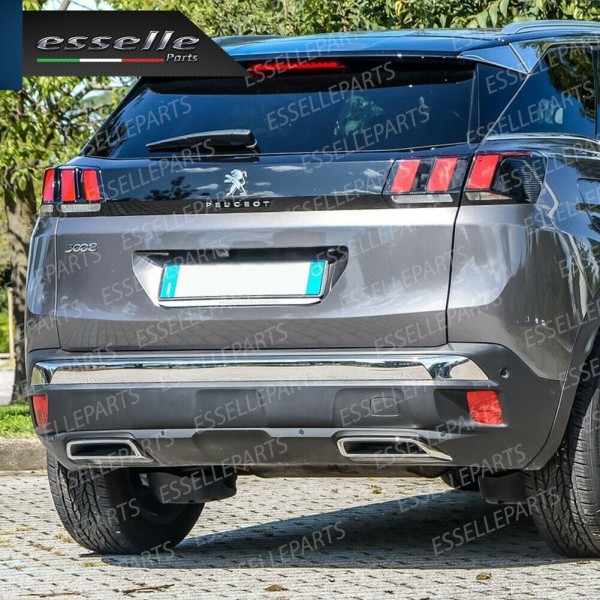 Terminale di scarico cromato MARMITTA FINALINO CROMATO PEUGEOT 3008 II