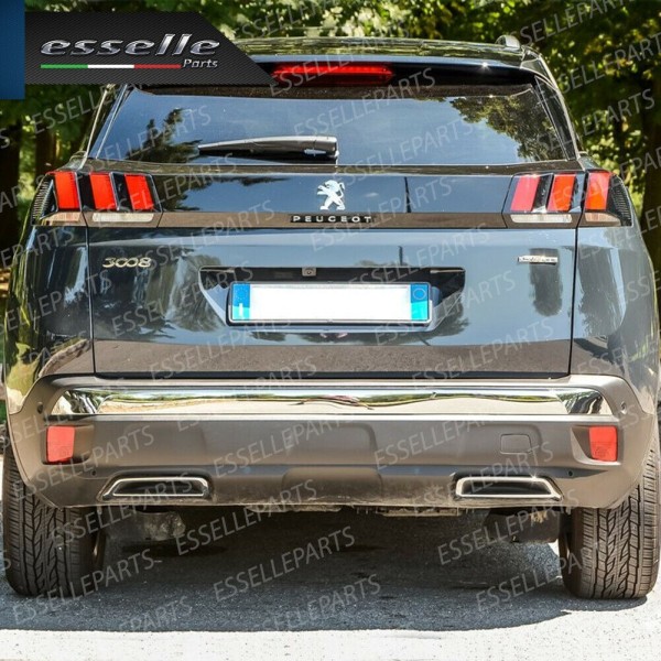 Terminale di scarico cromato MARMITTA FINALINO CROMATO PEUGEOT 3008 II