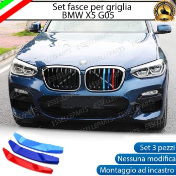 Set Cover calandra in stile M Sport BMW X5 G05 senza videocamera con calandra a 7 linee verticali
