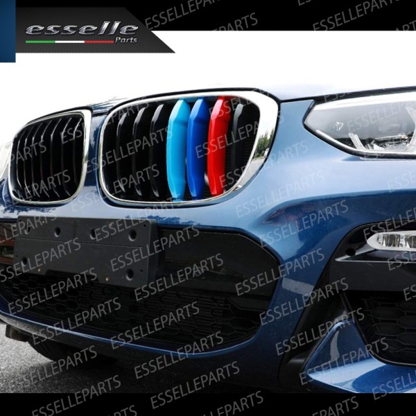 Set Cover calandra in stile M Sport BMW X5 G05 senza videocamera con calandra a 7 linee verticali