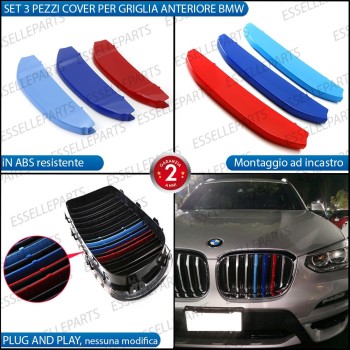 SET COVER PER CALANDRA BMW X4 G02 IN STILE BMW M SPORT IN ABS