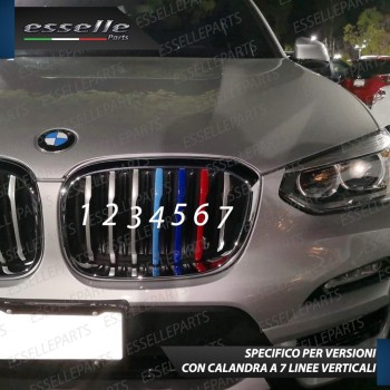 SET COVER PER CALANDRA BMW X3 G01 IN STILE BMW M SPORT IN ABS