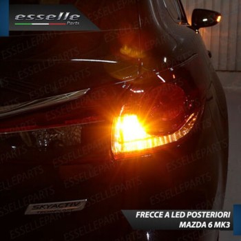 Coppia Lampade T20 WY21W 24 LED CANBUS 3.0 PER FRECCE DIREZIONALI POSTERIORI MAZDA 6 III