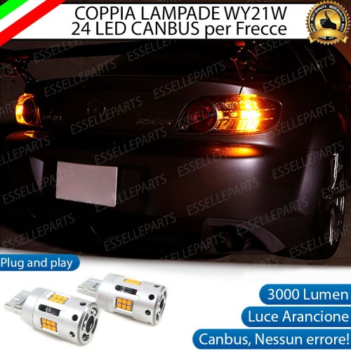 Frecce a LED per Mazda RX-8 Lampade T20 Arancione Canbus