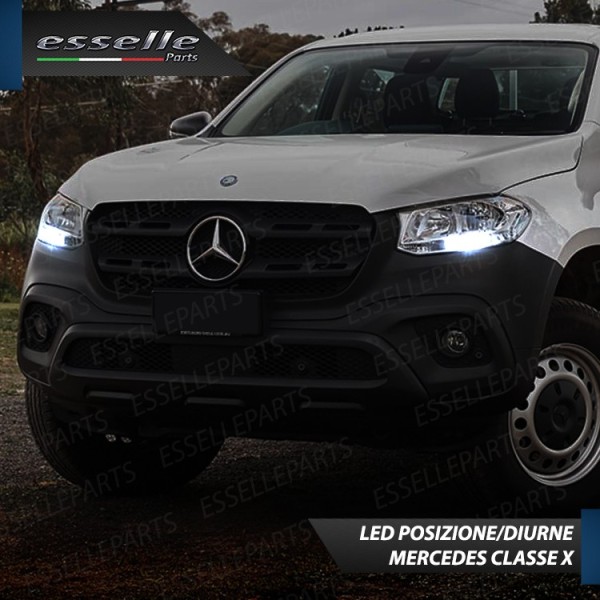 Luci DIURNE T20 Led Canbus MERCEDES CLASSE X Luce Bianca No Error