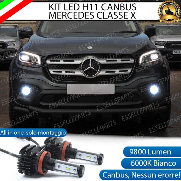Kit Full LED H11 coppia lampade FENDINEBBIA MERCEDES CLASSE X