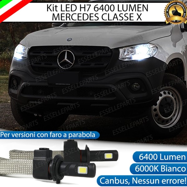 Kit Full LED H7 6400 LUMEN Anabbaglianti MERCEDES CLASSE X