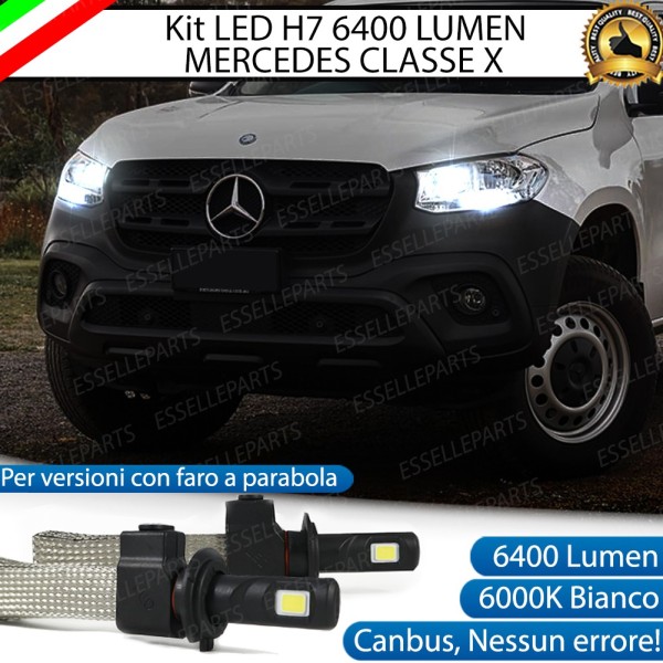 Kit Full LED H7 6400 LUMEN Abbaglianti MERCEDES CLASSE X