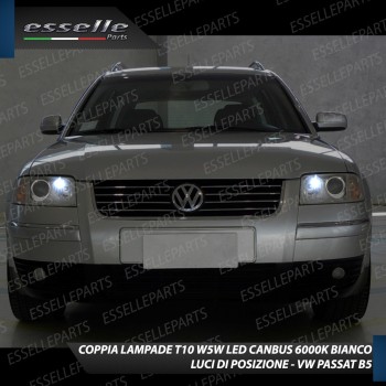 Luci posizione T10 W5W 6 LED 6000K VW Passat B5 Dal 2001